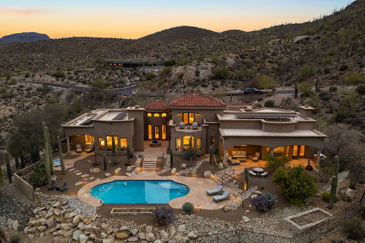Aerial drone photography for real estate