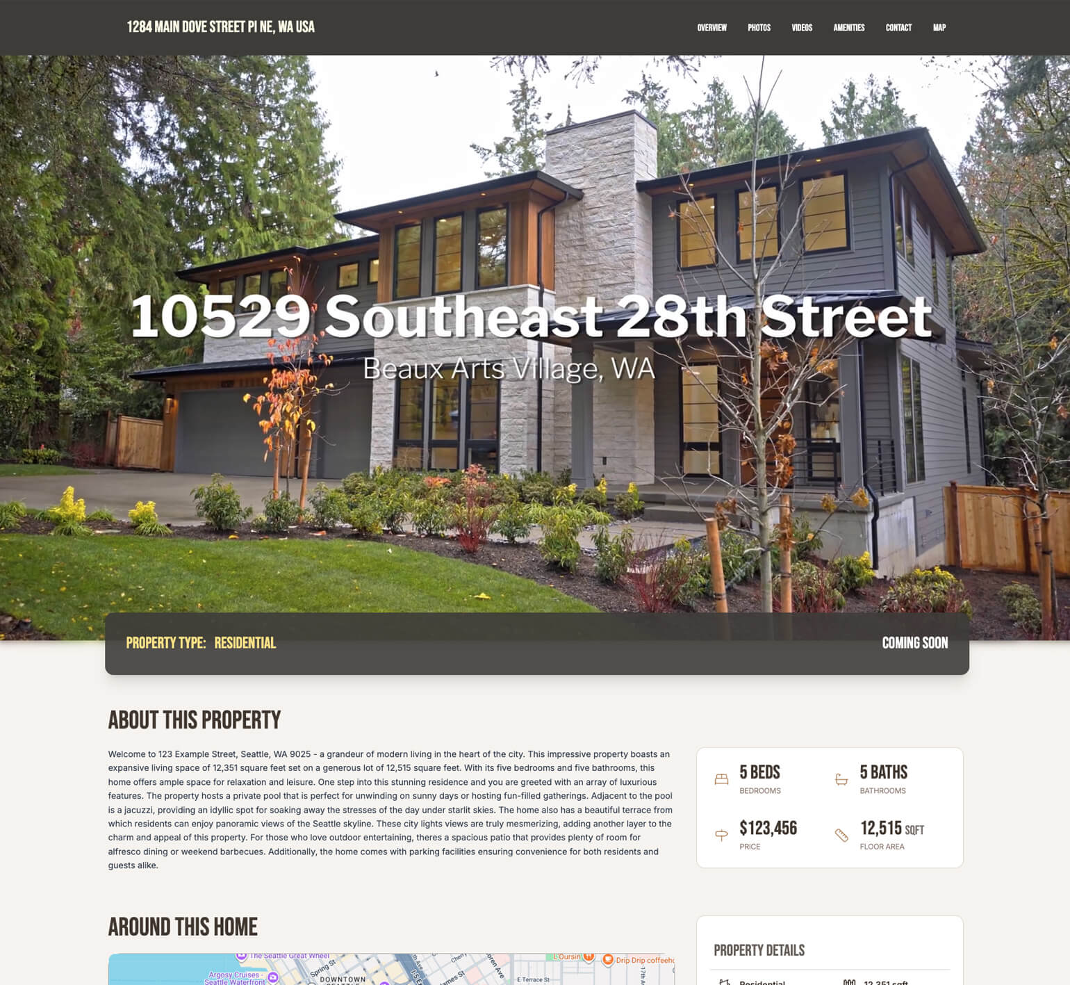 Mahogany website template preview